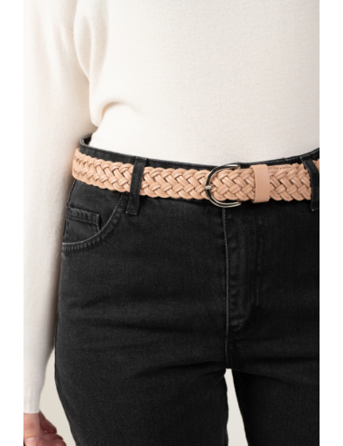 CEINTURE TRESSE BEIGE