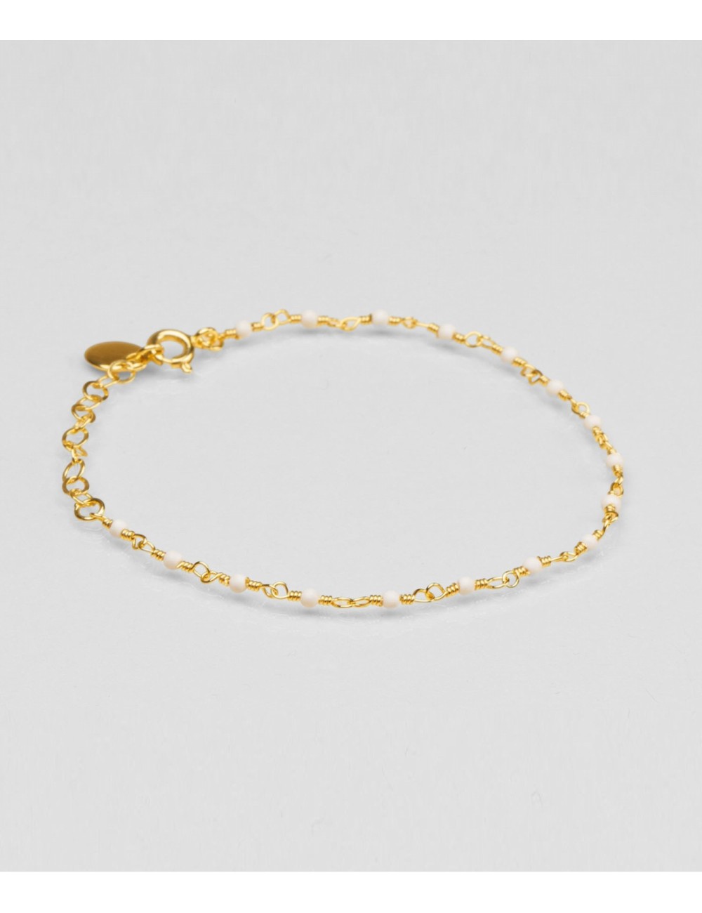 BRACELET UNE A UNE - INDE BLANCHE