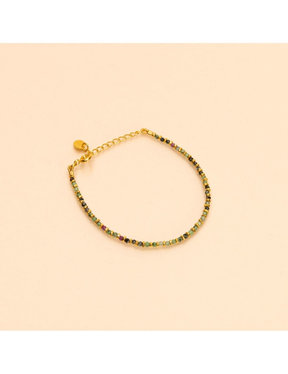BRACELET UNE A UNE - JAIPUR RUBIS ZOISITE