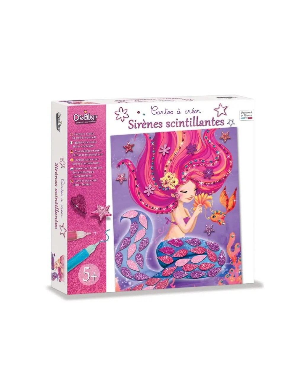 CARTES A CREER sirènes scintillantes