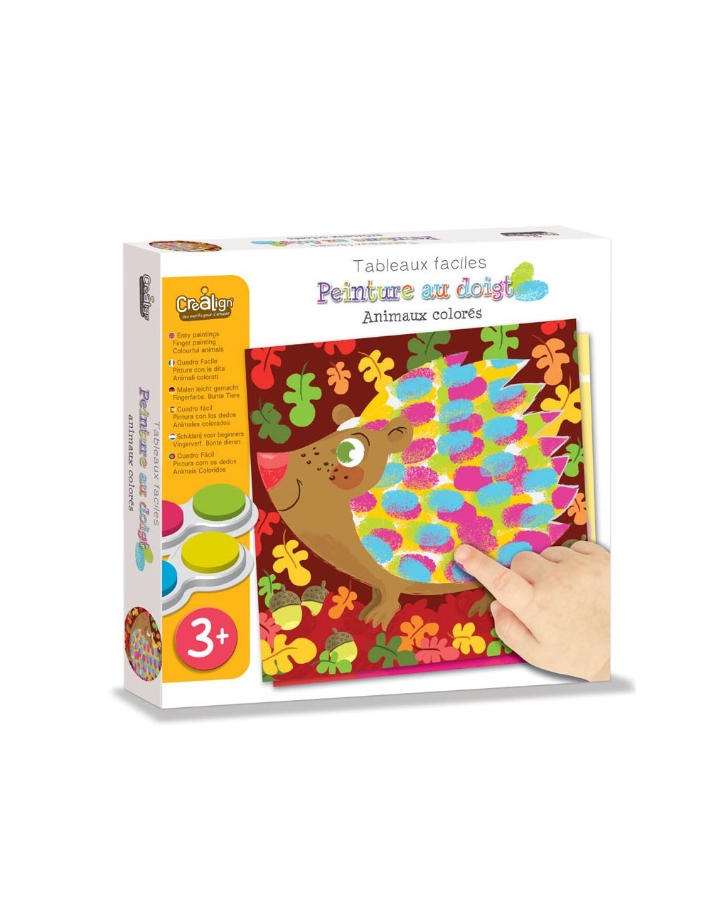 PEINTURE AU DOIGT animaux colorés